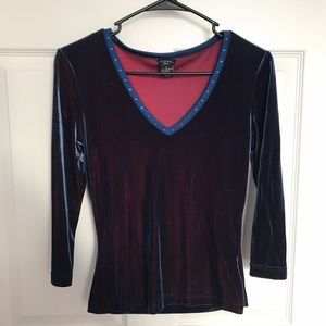 Vintage velvet Guess top in amazing condition