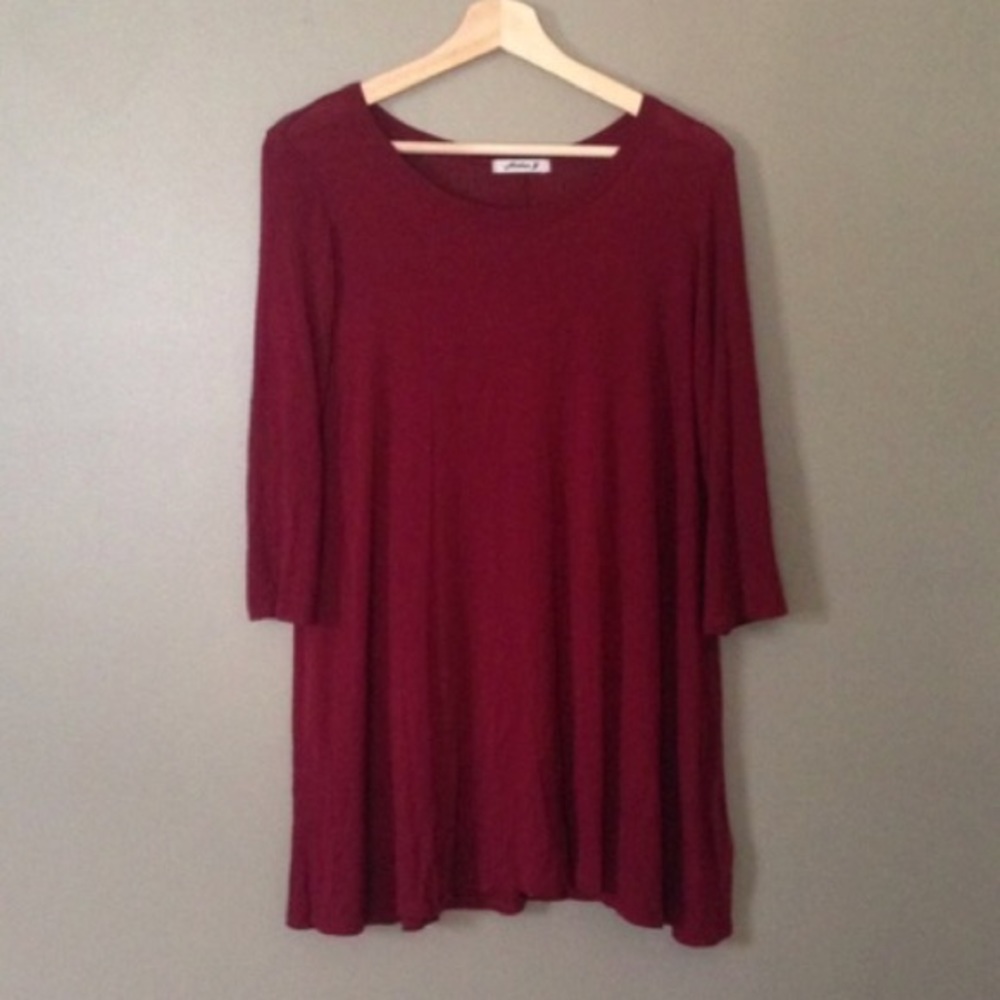 Burgundy red swing top 🍂