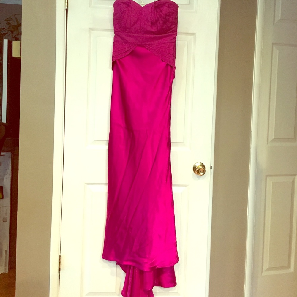 Amazing Phoebe Couture Magenta Gown Dress