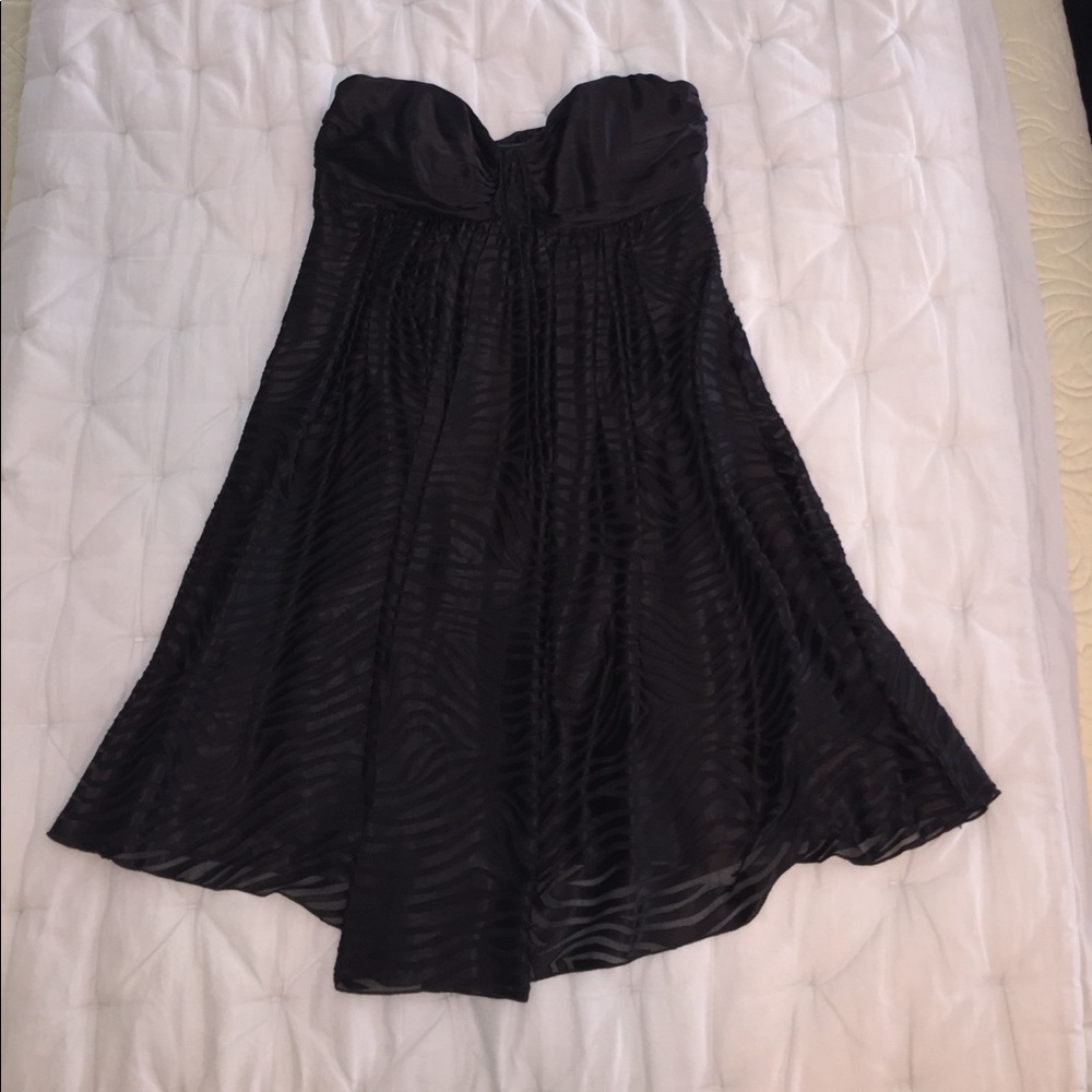 Black strapless Express dress