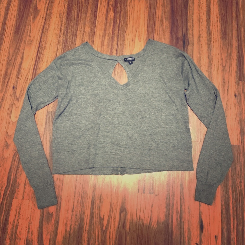 Express Long Sleeve Halter Top