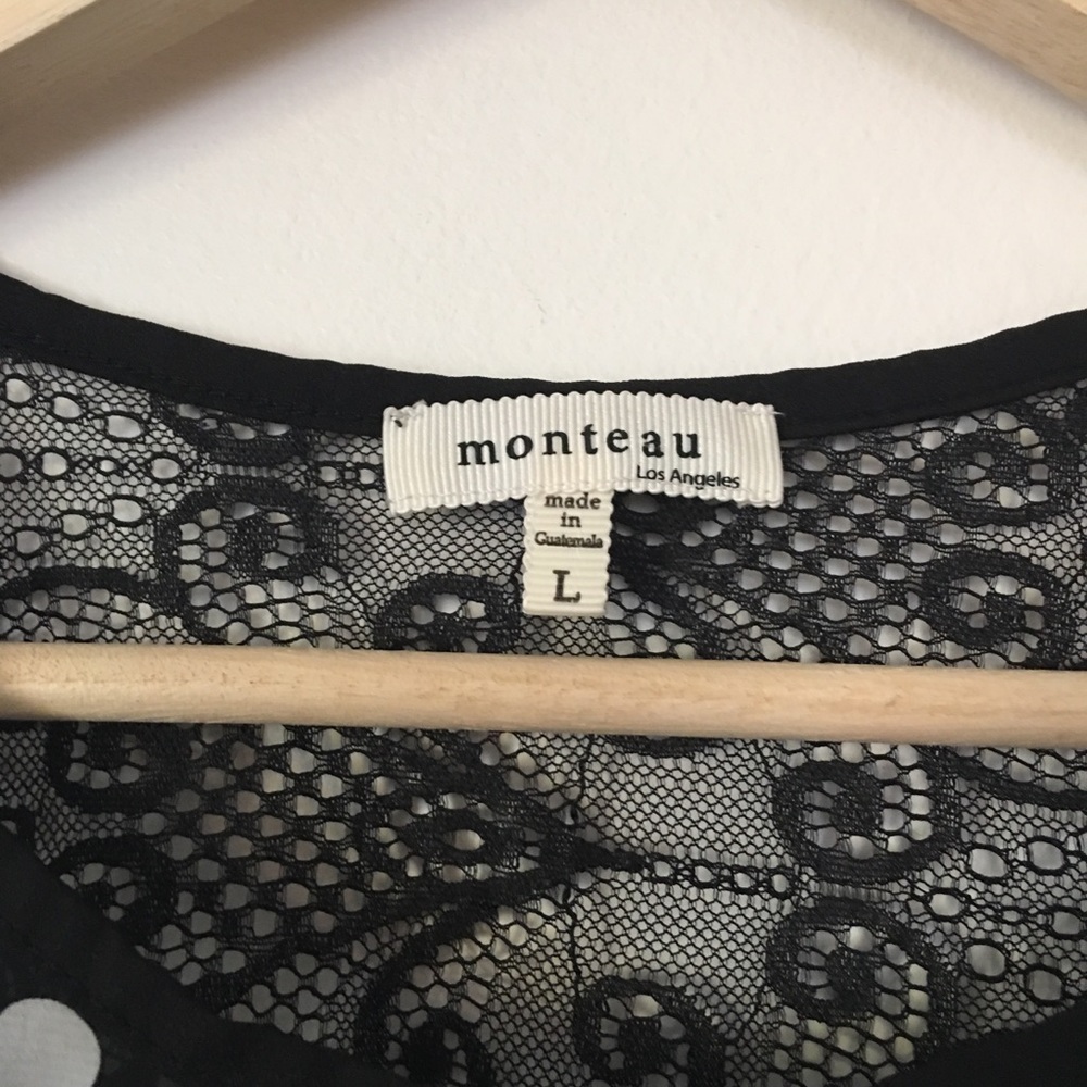 🚫DONATING🚫 Monteau Polka Dot Lace Shell - Picture 5 of 6