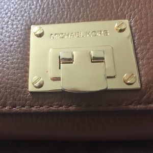 Michael kors authentic rust brown wallet