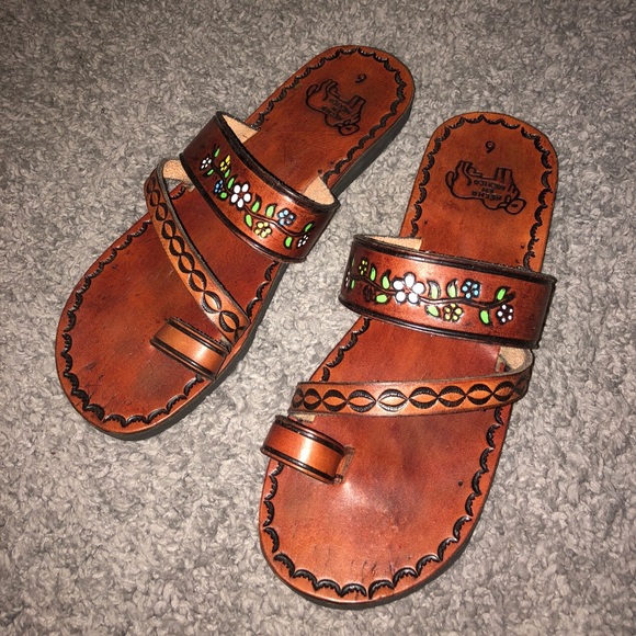 leather sandals from mexico