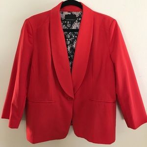 Red Blazer with Beautiful Inside Pattern