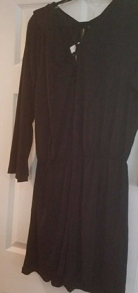 Plus Size Black Romper