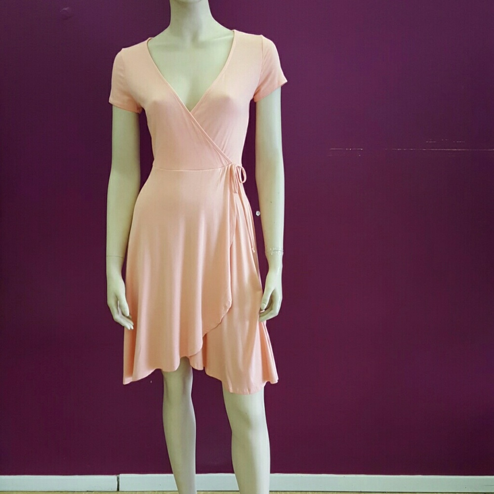 Salmon pink dress