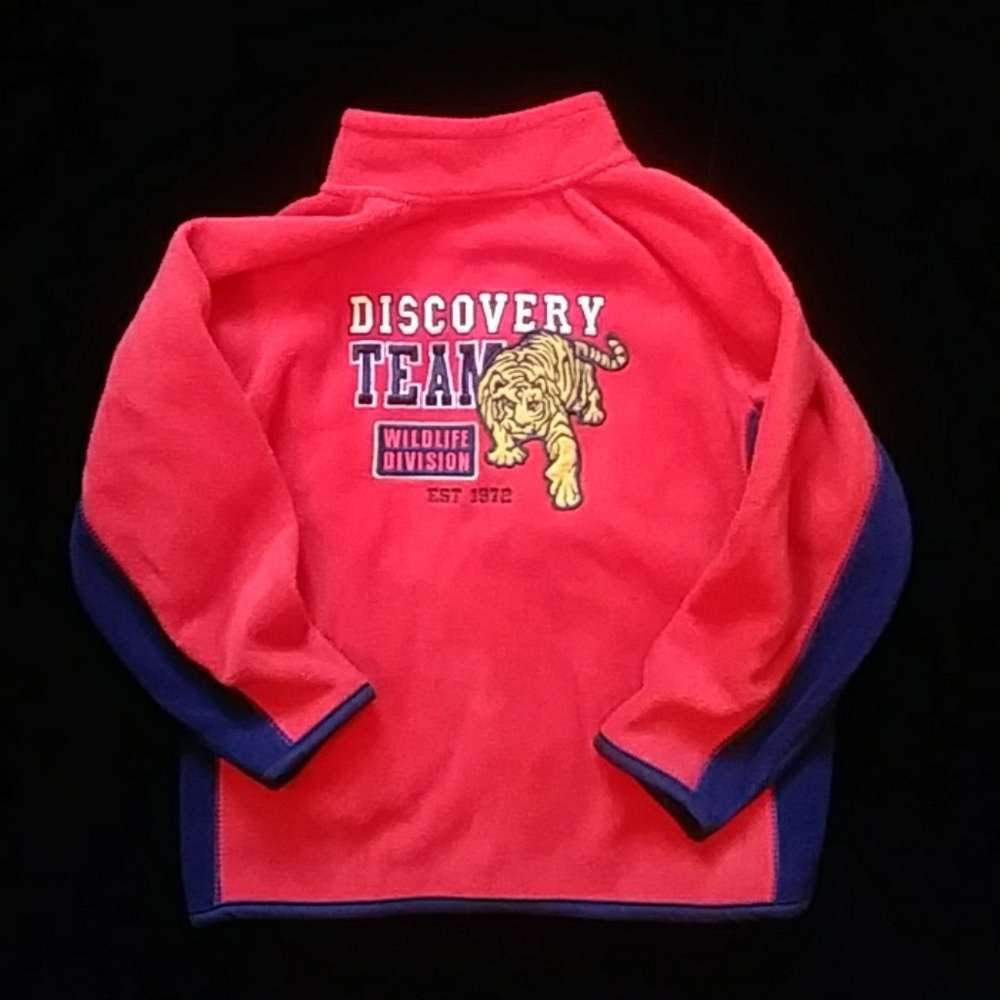 NoKids Headquarters orange fleece jacket - size 4T
