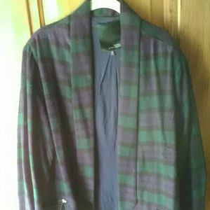 Kelly Osbourne Blue & Green Paid Blazer