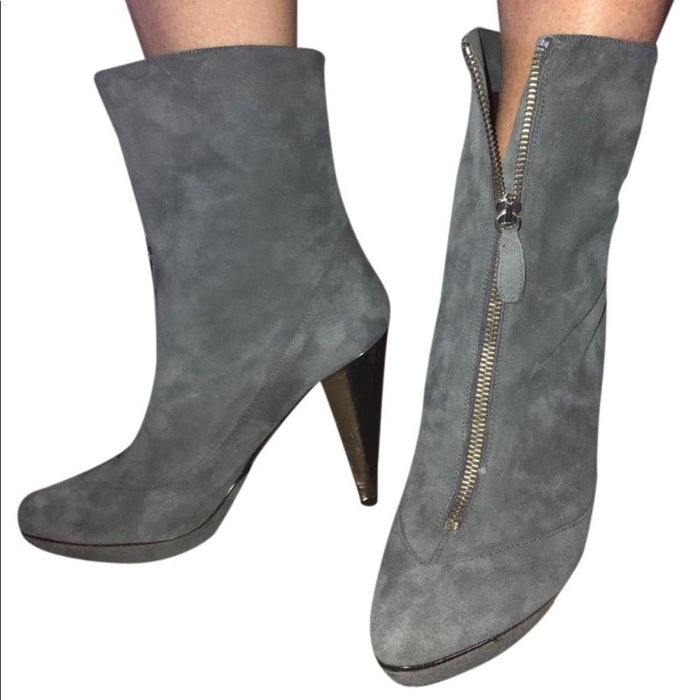 Botkier Mid calf Zip Front Platform Boots