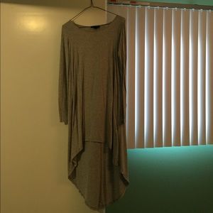 Gray Hi-Low Dress