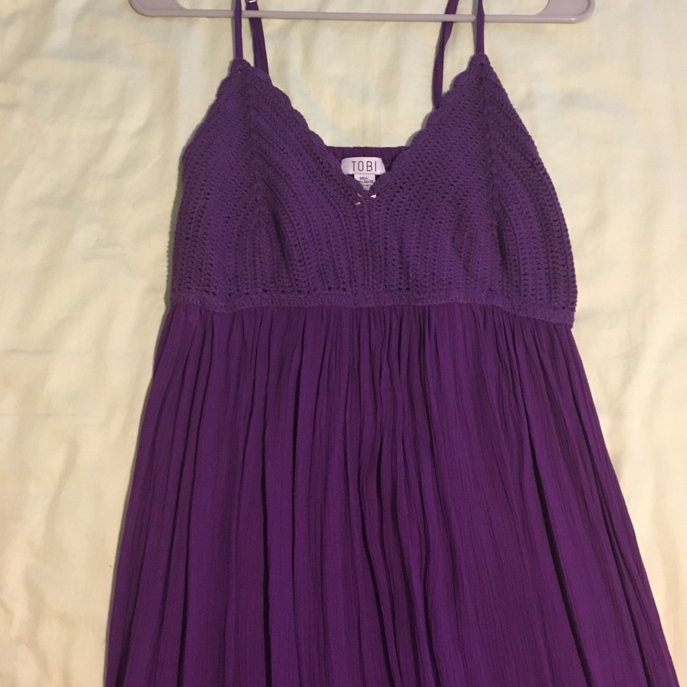 Purple maxi dress from tobi
