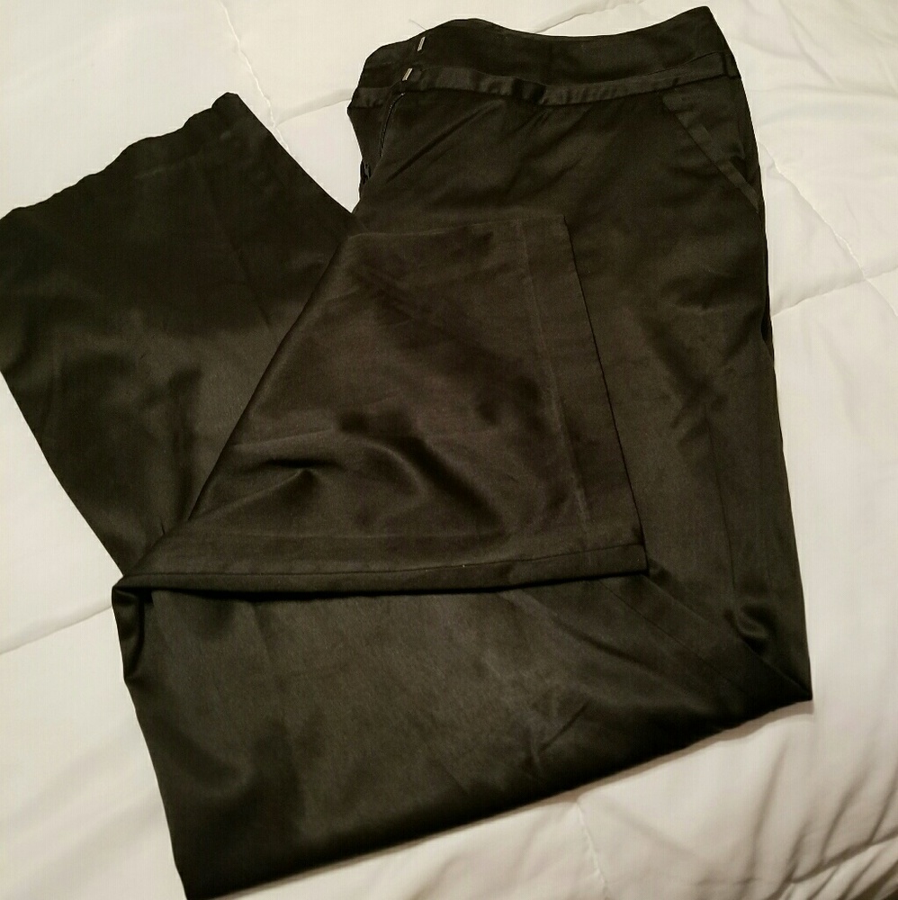 Satin Black Pants