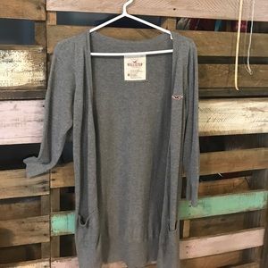 Gray Hollister cardigan