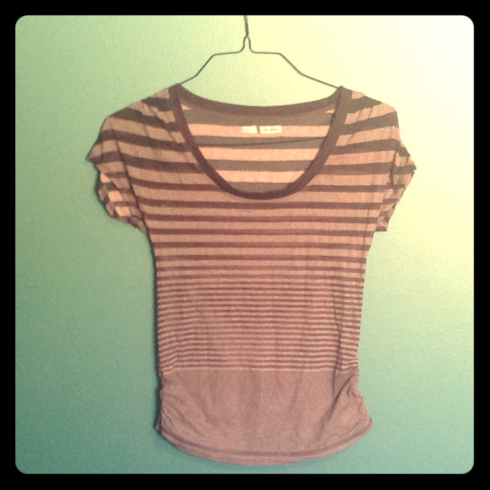 Striped short sleeved t-shirt