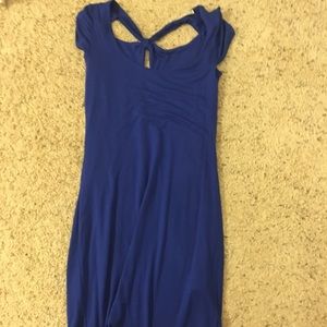 Blue cotton dress