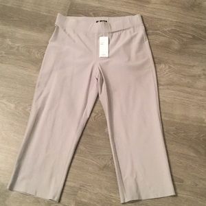 Eileen Fisher stretch crepe crop NWT gray small