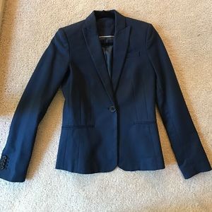 Structured Mango Blazer (Navy)