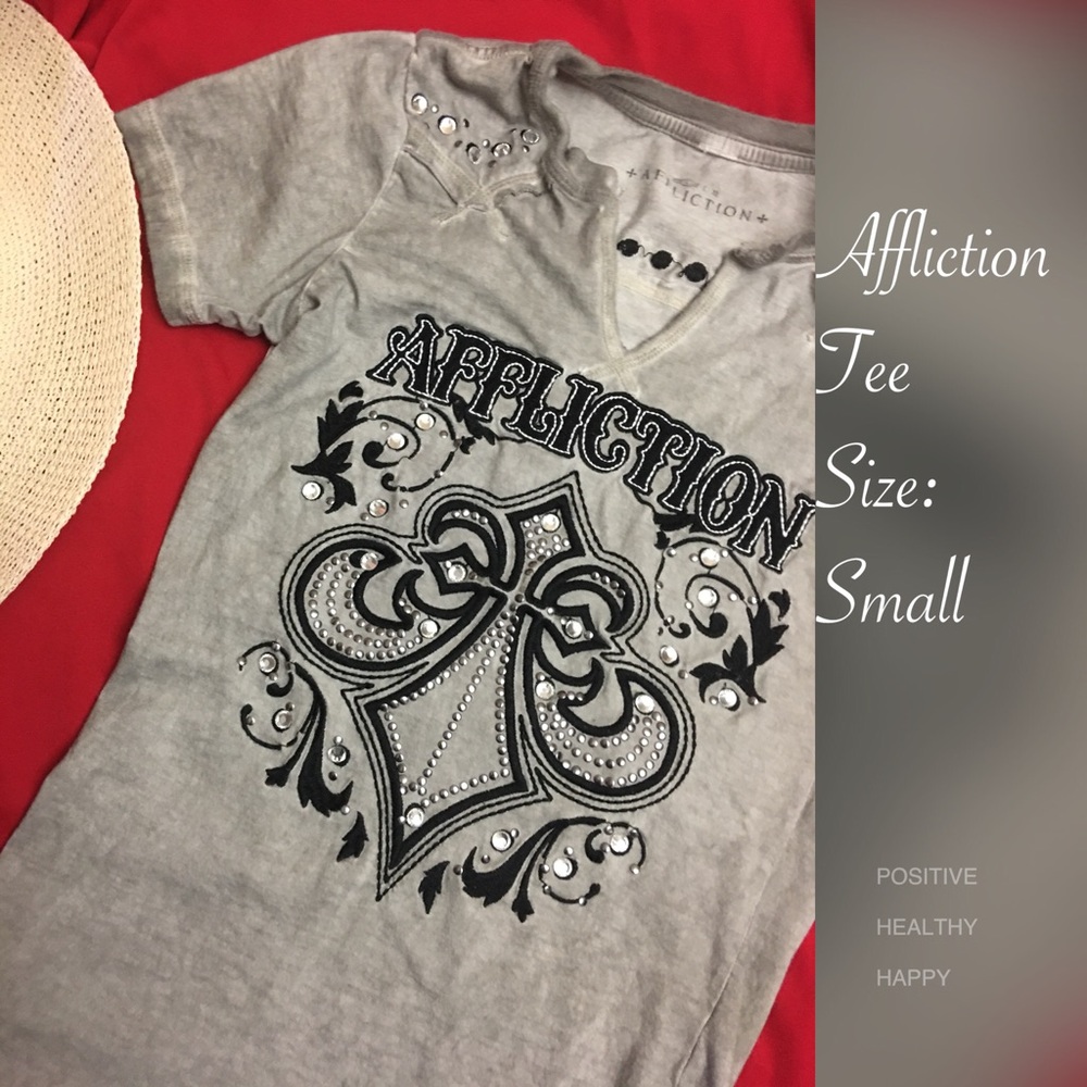 Affliction Embellished T-Shirt