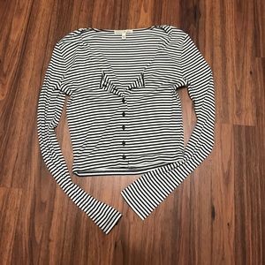 Express Long Sleeve Halter Top