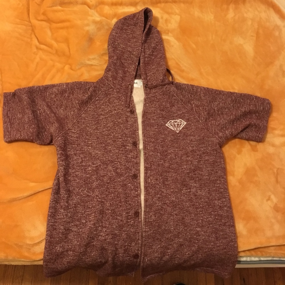 Diamond Supply Co. Short Sleeve Button Up Hoodie