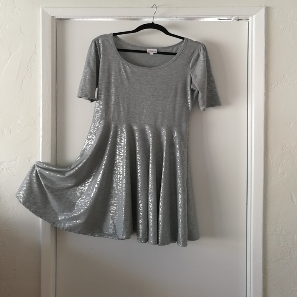 Lularoe Nicole Silver Holiday