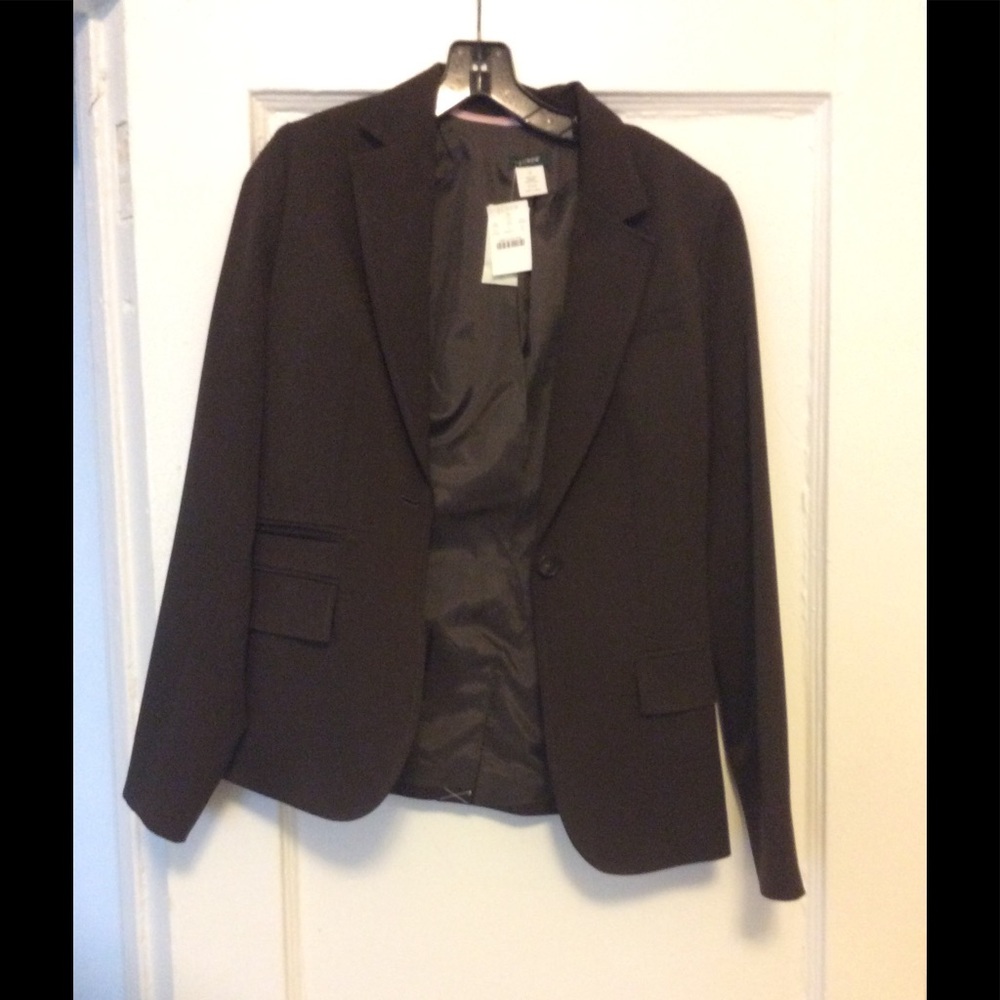 Brown J.Crew Blazer tall 6 - Picture 4 of 8