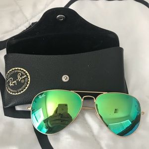Ray-ban Green Flash Lense Aviators