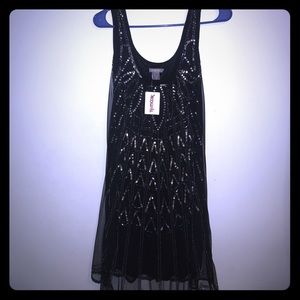 Black sequence dress