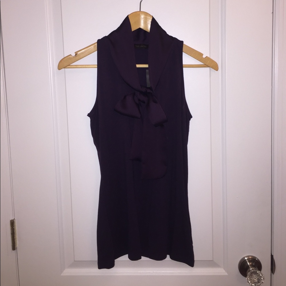 The Limited plum sleeveless top