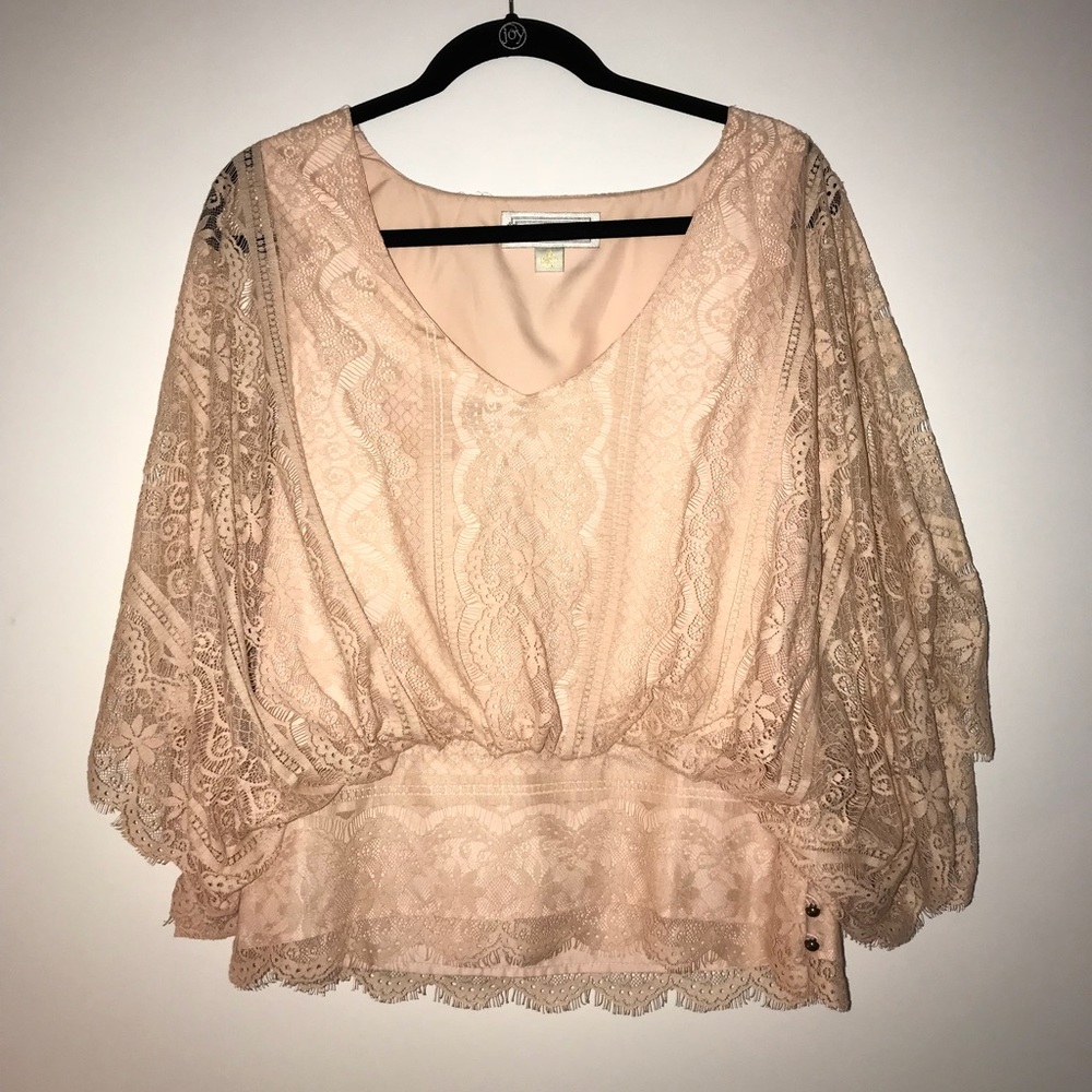 Lace vintage style blouse