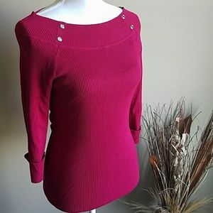 White House Black Market Very Berry Top White House Black Market Very Berry Top