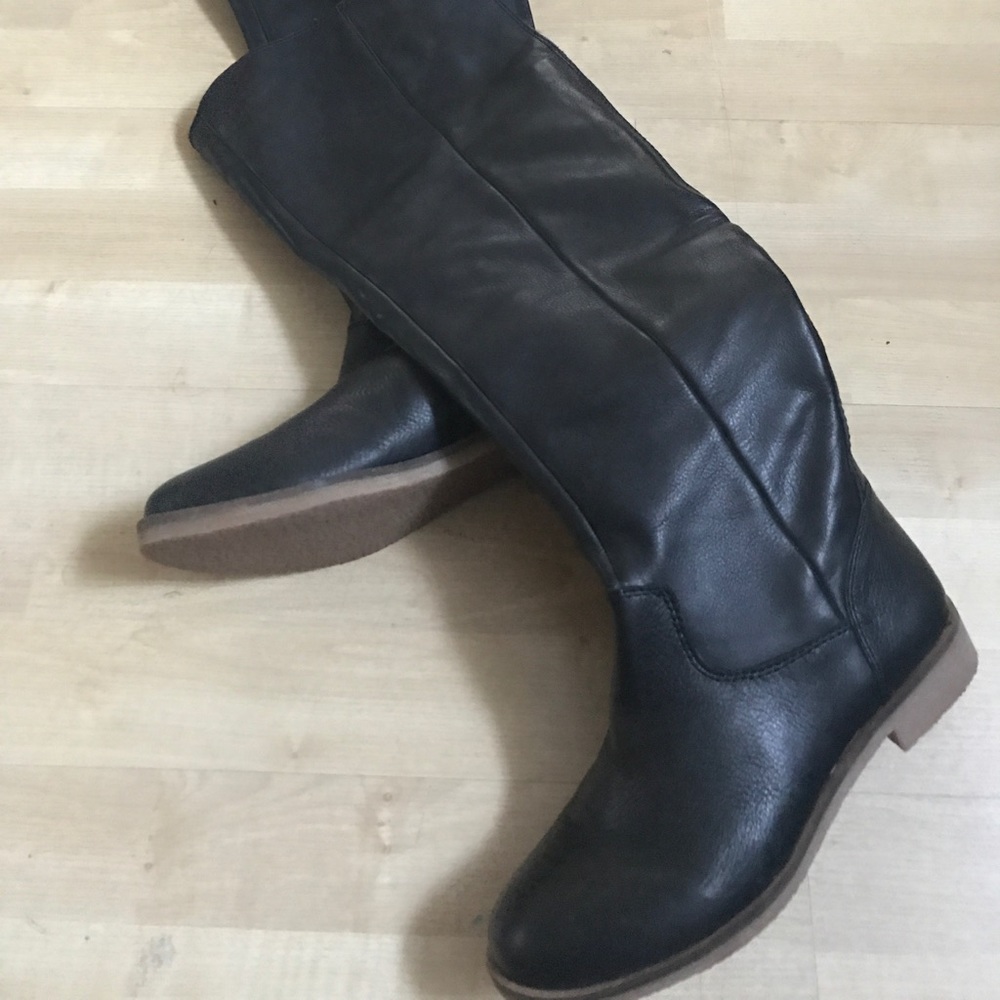 Lucky Brand Generall Leather Knee High Boots NWOT