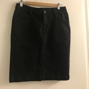 H&M Black Denim Skirt H&M Black Denim Skirt