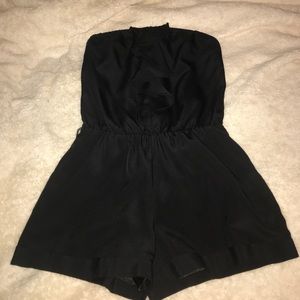 Strapless romper