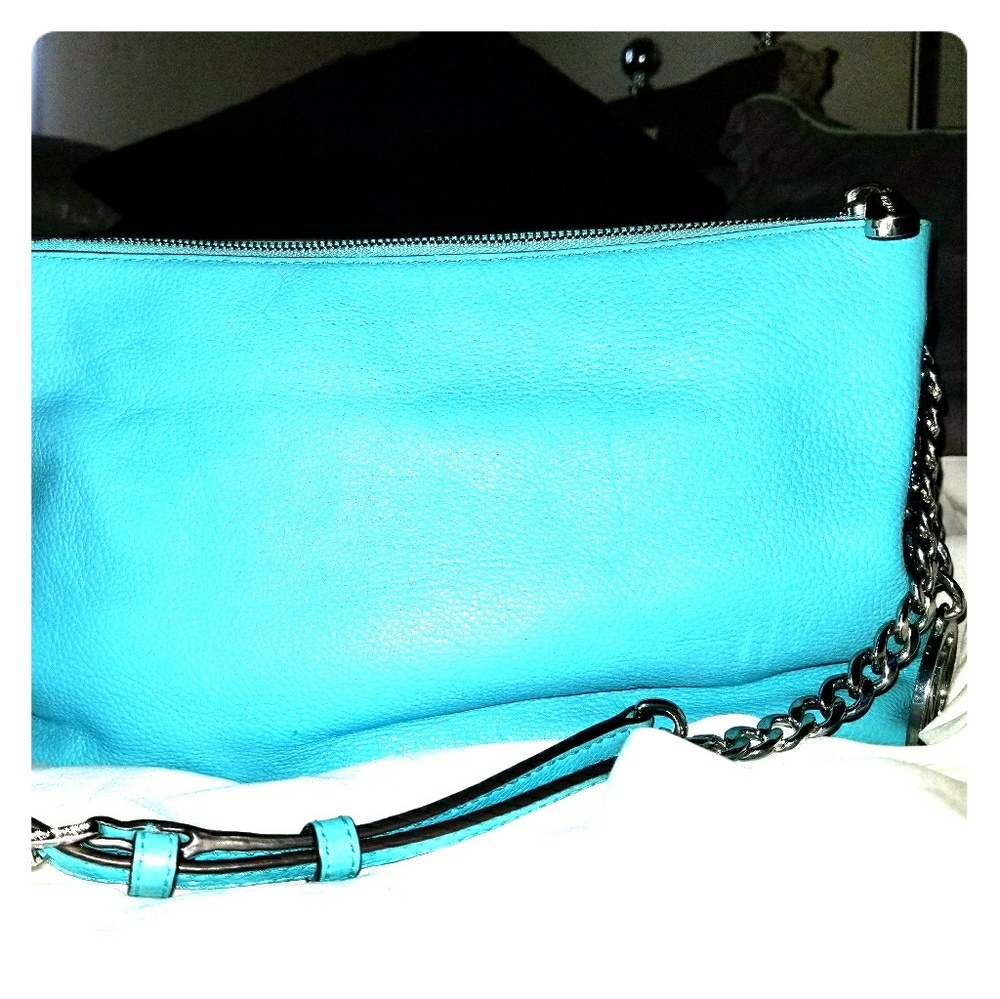 Michael Kors aquamarine crossbody bag