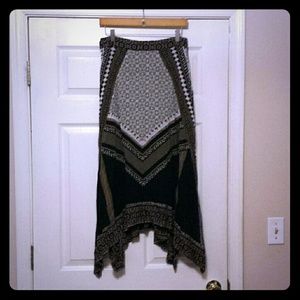 Free people bedouin traveler skirt