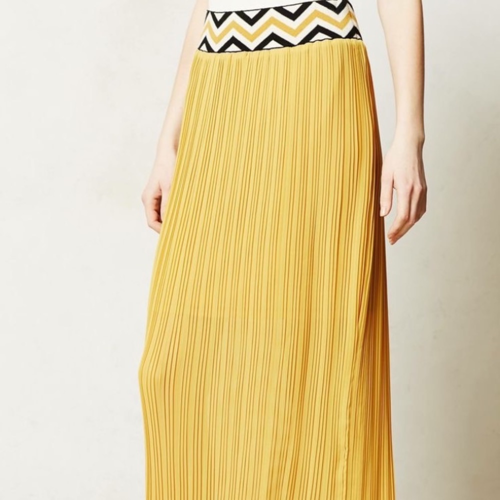 Anthropologie Dear Creatures Yellow Maxi Dress