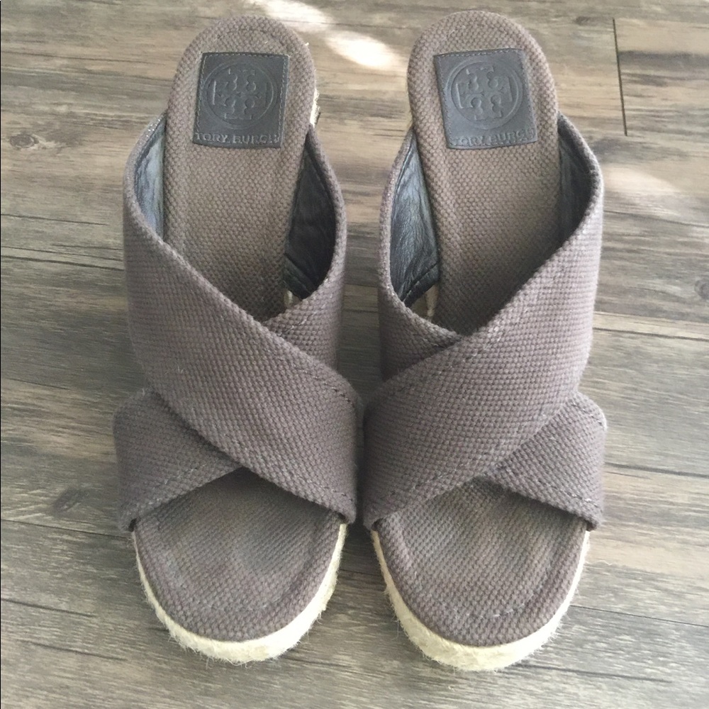 Dark brown Tory Burch espadrilles