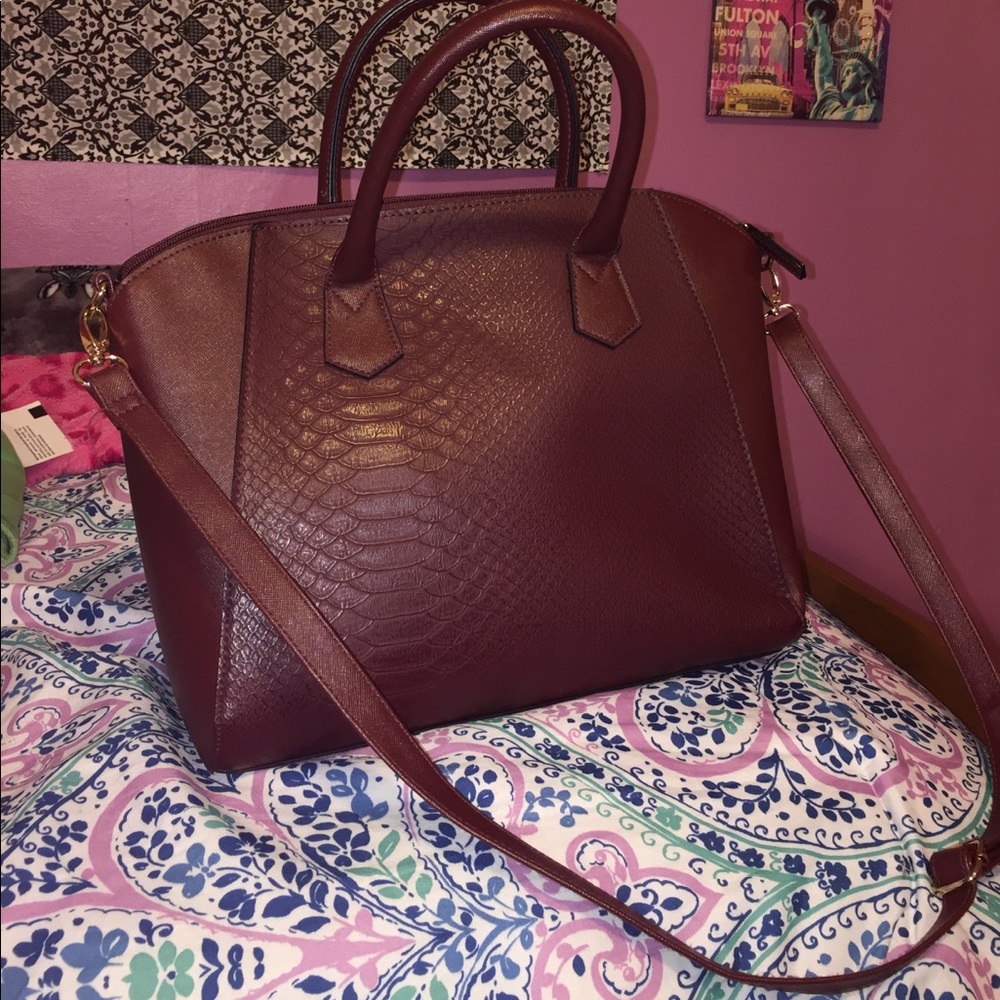 Burgundy Fall purse
