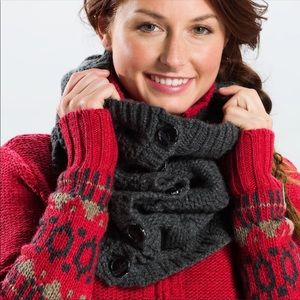 Lole wool button front scarf