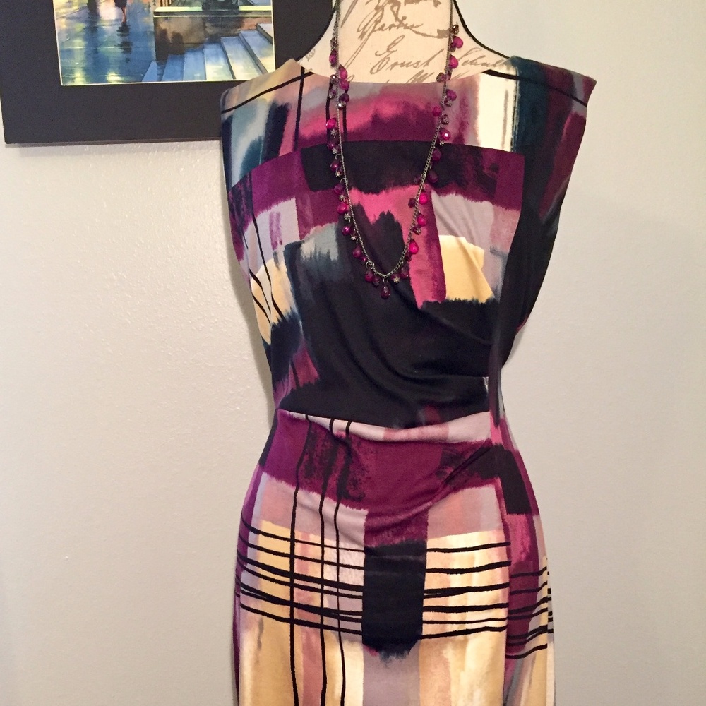 SienaStudio Watercolor Sleeveless Shell Dress