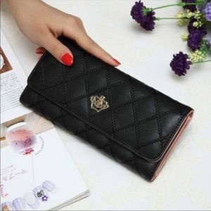Leather clutch wallet