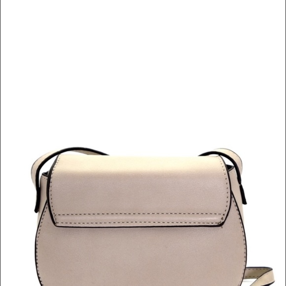 TAN Flower Embroidered Flap Crossbody Bag - Picture 5 of 6