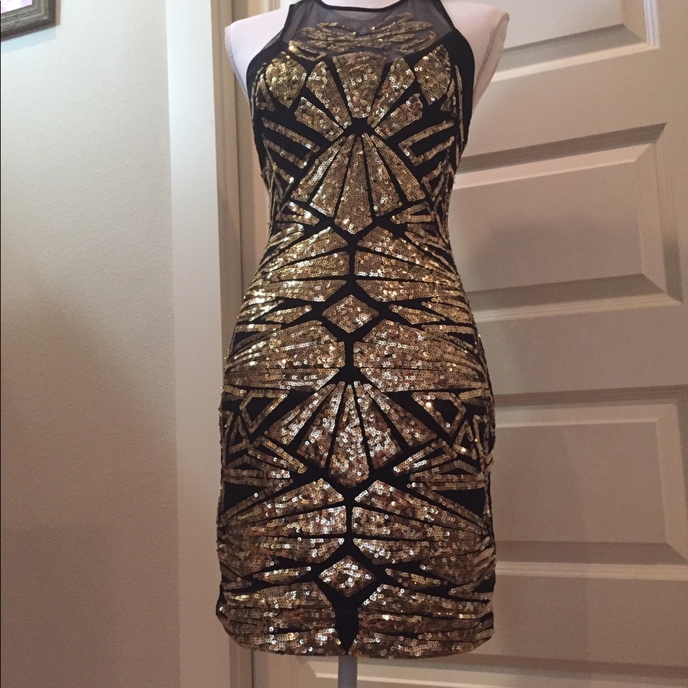 Bebe sequin party dress