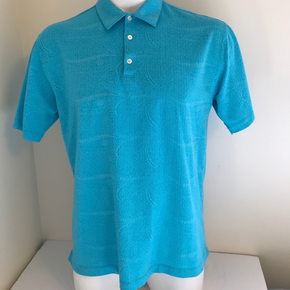 Tiger woods floral Hawaiian style golf polo