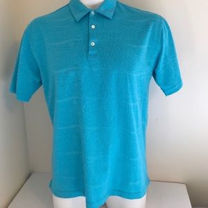 Tiger woods floral Hawaiian style golf polo