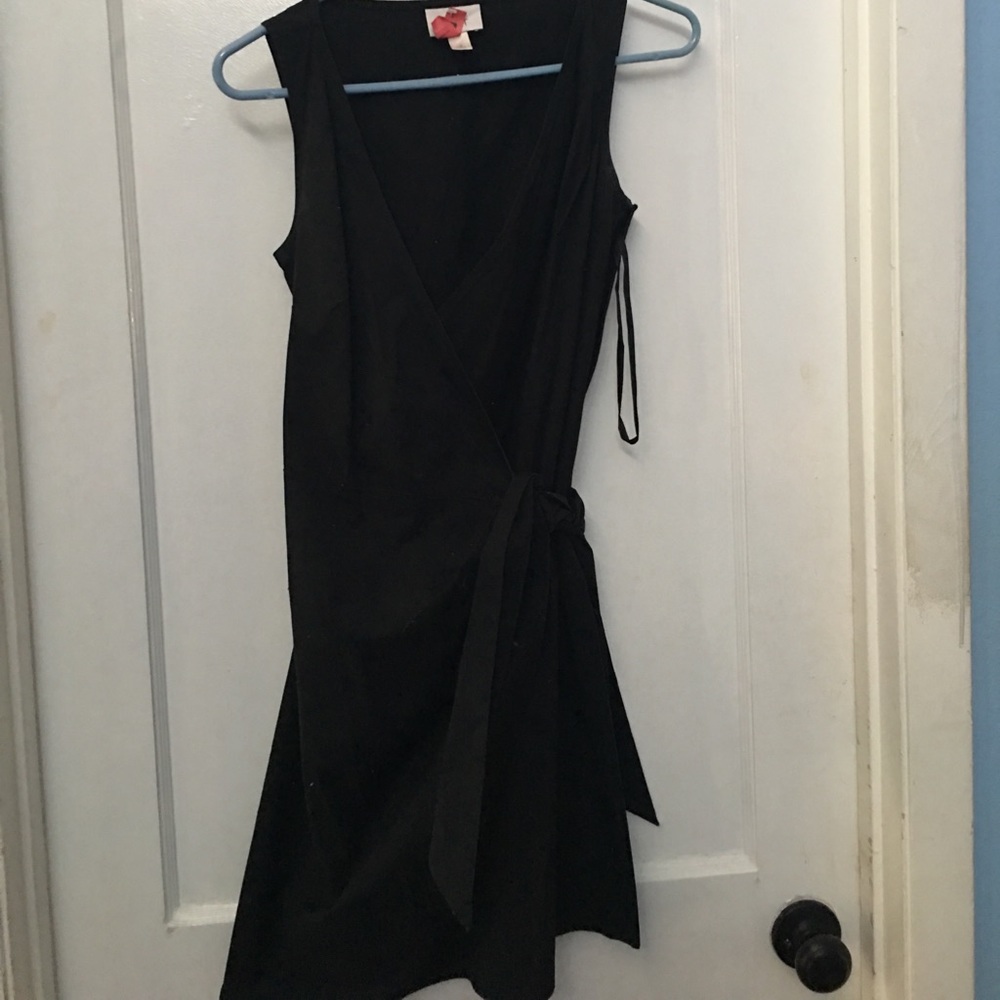 Ann Taylor Black Wrap Dress