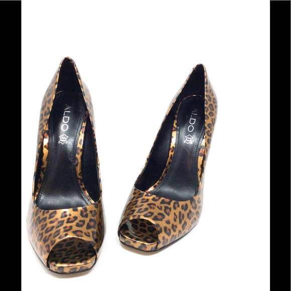 Aldo Animal Print Patent Leather Stiletto - Picture 2 of 8