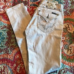 White Miss Me Skinny Jeans Sz 30